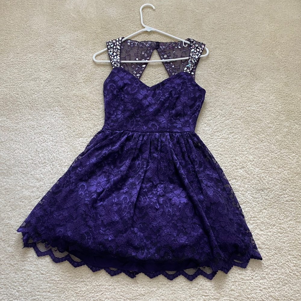 Purple Homecoming Dress
